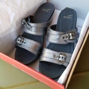 Dansko Jessie Multi Pewter Sandal Clog